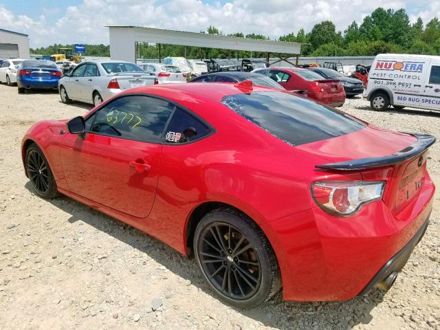 JF1ZNAA12G9702080 - 2016 TOYOTA SCION FR-S RED photo 3