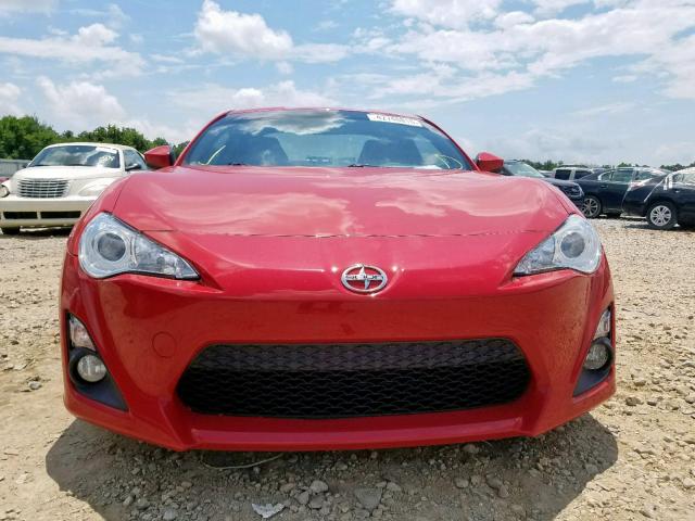 JF1ZNAA12G9702080 - 2016 TOYOTA SCION FR-S RED photo 9