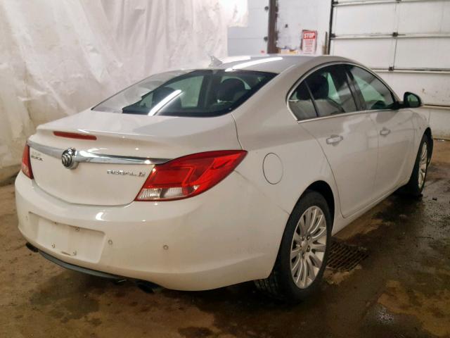 2G4GS5EV5D9138179 - 2013 BUICK REGAL PREM WHITE photo 4