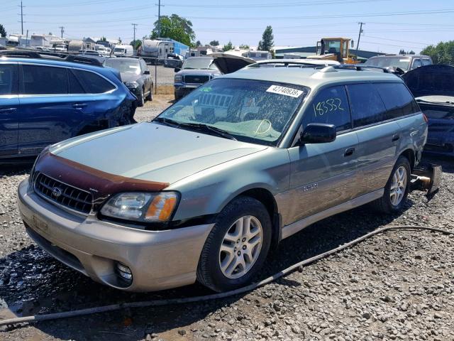 4S3BH675947632935 - 2004 SUBARU LEGACY OUT CREAM photo 2