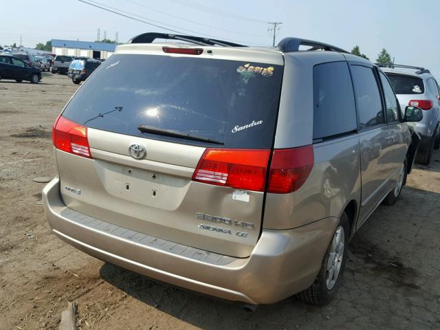 5TDZA23C74S027530 - 2004 TOYOTA SIENNA CE/ GOLD photo 4