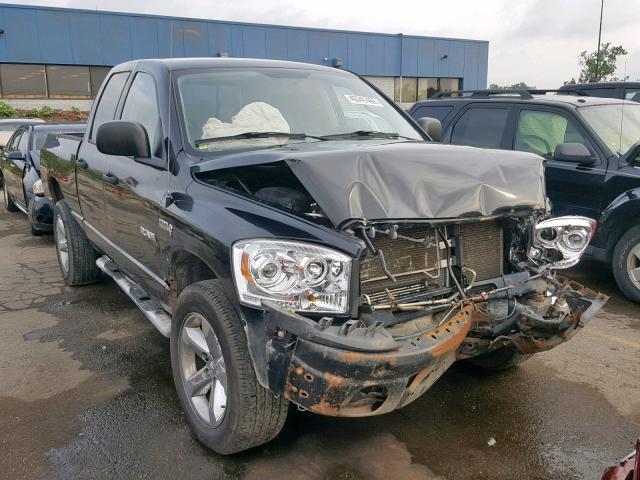 1D7HU18258S519862 - 2008 DODGE RAM 1500 S BLACK photo 1