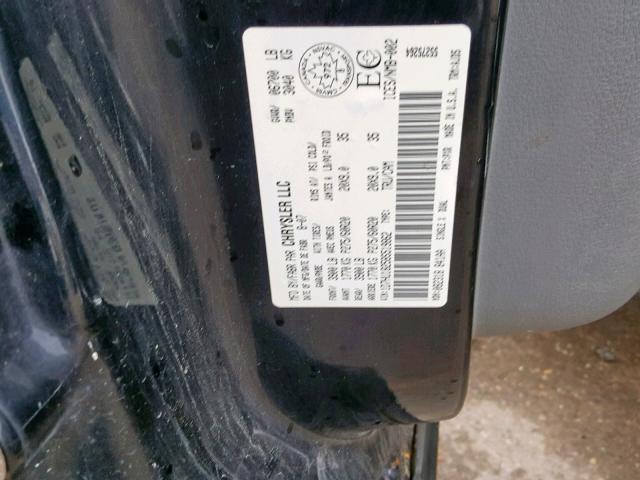 1D7HU18258S519862 - 2008 DODGE RAM 1500 S BLACK photo 10