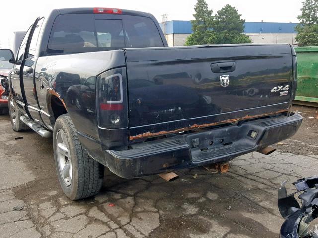 1D7HU18258S519862 - 2008 DODGE RAM 1500 S BLACK photo 3