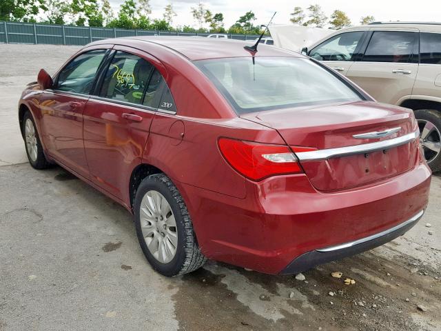 1C3BC4FB1BN522534 - 2011 CHRYSLER 200 LX MAROON photo 3