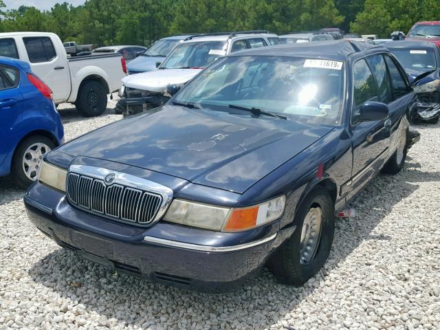 2MEFM74W7XX656180 - 1999 MERCURY GRAND MARQ BLUE photo 2