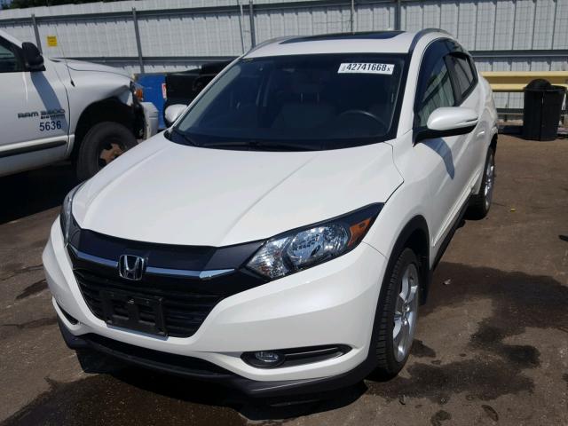 3CZRU6H73GM700063 - 2016 HONDA HR-V EXL WHITE photo 2