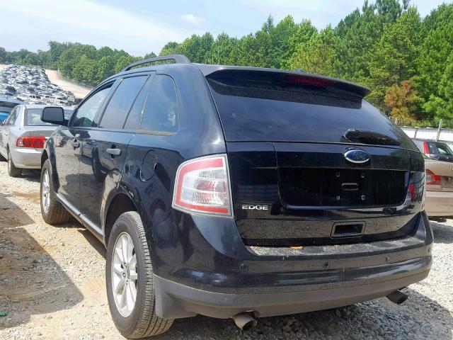 2FMDK36C88BA90616 - 2008 FORD EDGE SE BLACK photo 3