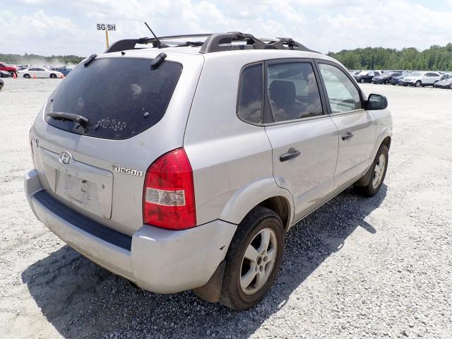 KM8JM12BX6U400349 - 2006 HYUNDAI TUCSON GL SILVER photo 4