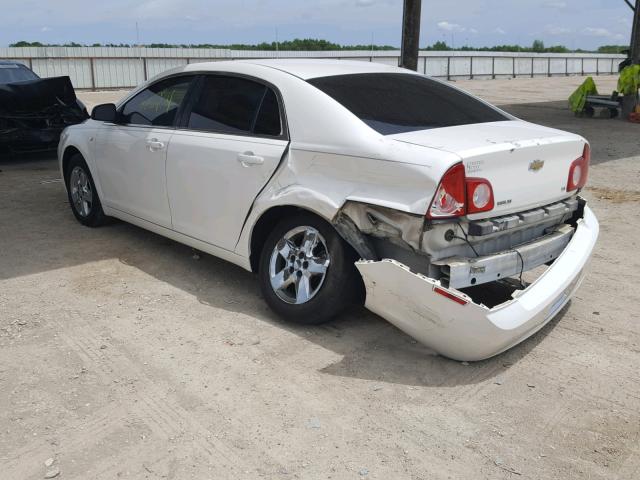 1G1ZG57B68F165690 - 2008 CHEVROLET MALIBU LS თეთრი ფოტო 3