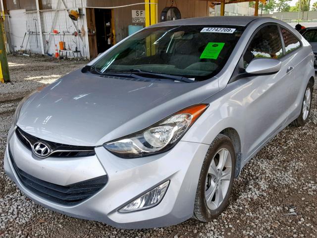 KMHDH6AE0DU011646 - 2013 HYUNDAI ELANTRA CO SILVER photo 2