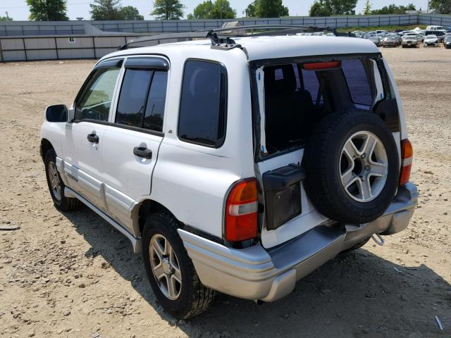 2CNBJ634026934334 - 2002 CHEVROLET TRACKER LT WHITE photo 3