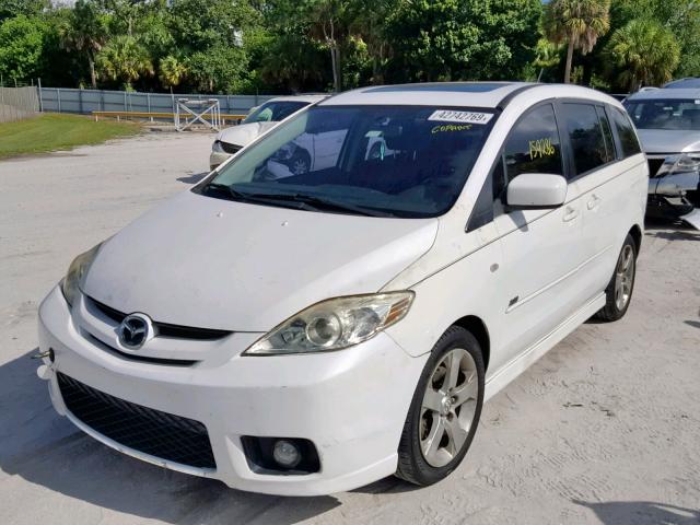 JM1CR293460117942 - 2006 MAZDA 5 WHITE photo 2