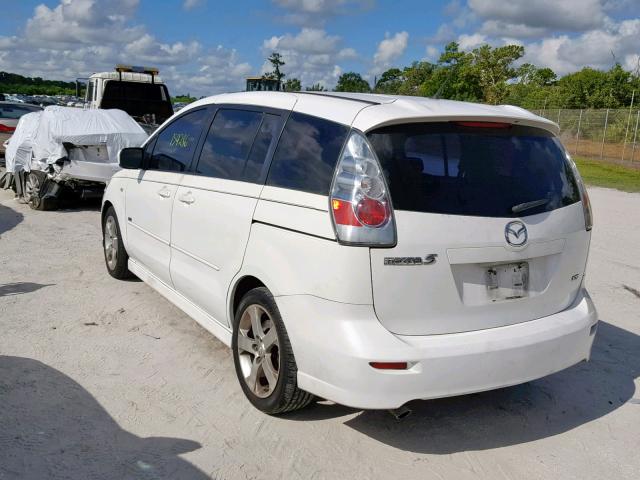 JM1CR293460117942 - 2006 MAZDA 5 WHITE photo 3