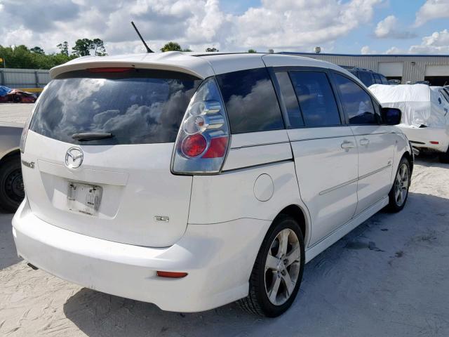 JM1CR293460117942 - 2006 MAZDA 5 WHITE photo 4