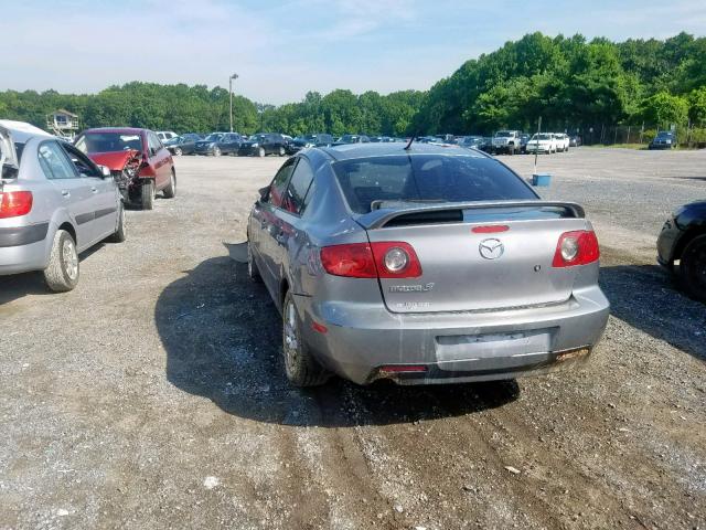 JM1BK32F651338414 - 2005 MAZDA 3 I GRAY photo 3