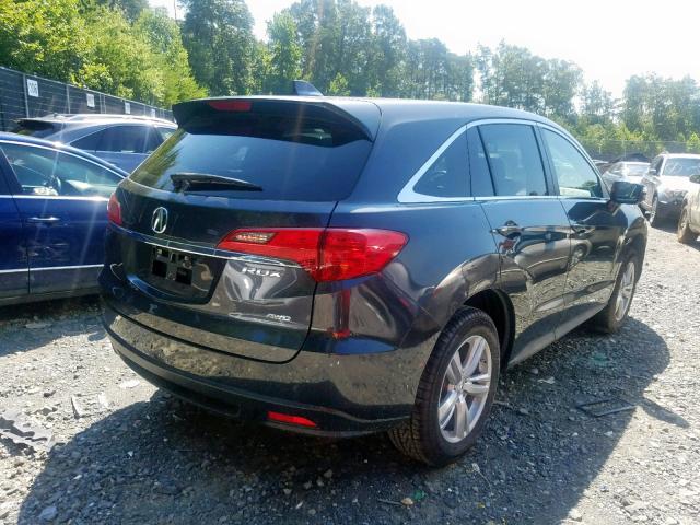 5J8TB4H5XDL003525 - 2013 ACURA RDX TECHNO CHARCOAL photo 4