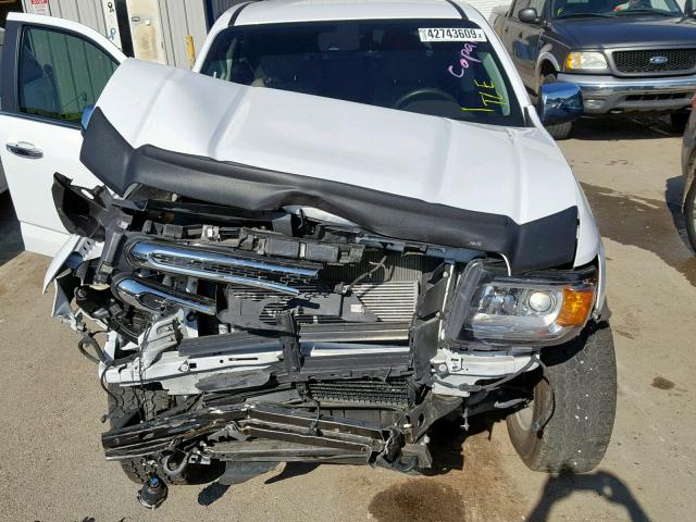 1GTG6DE30G1105536 - 2016 GMC CANYON SLT WHITE photo 7