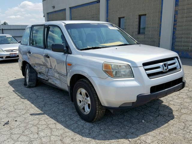 2HKYF18146H545067 - 2006 HONDA PILOT LX SILVER photo 1