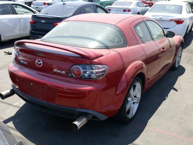 JM1FE173460207338 - 2006 MAZDA RX8 RED photo 4