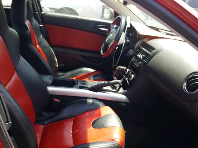 JM1FE173460207338 - 2006 MAZDA RX8 RED photo 5