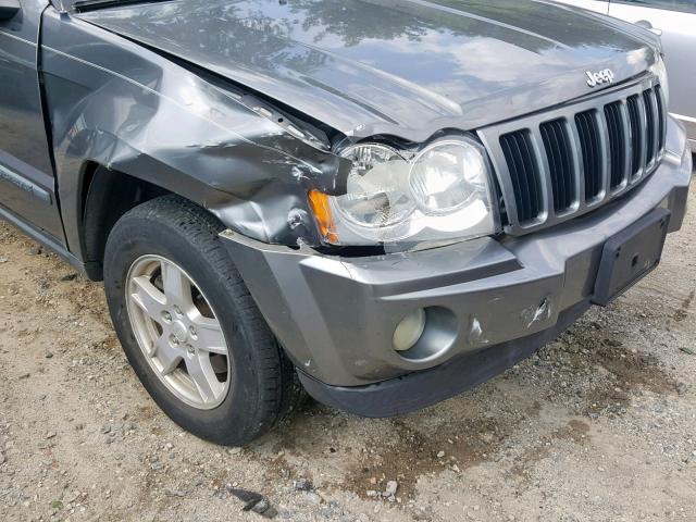 1J8GR48K27C674072 - 2007 JEEP GRAND CHER GRAY photo 10