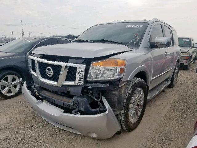 5N1BA0NFXFN605430 - 2015 NISSAN ARMADA PLA SILVER photo 2