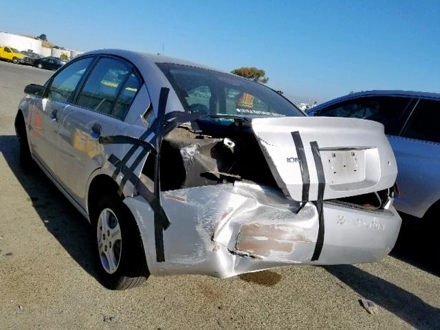 1G8AF52F15Z158264 - 2005 SATURN ION LEVEL SILVER photo 3