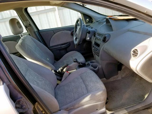 1G8AF52F15Z158264 - 2005 SATURN ION LEVEL SILVER photo 5
