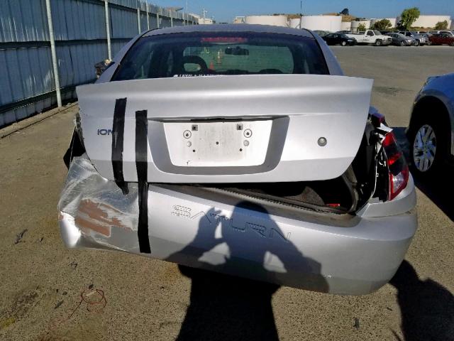1G8AF52F15Z158264 - 2005 SATURN ION LEVEL SILVER photo 9