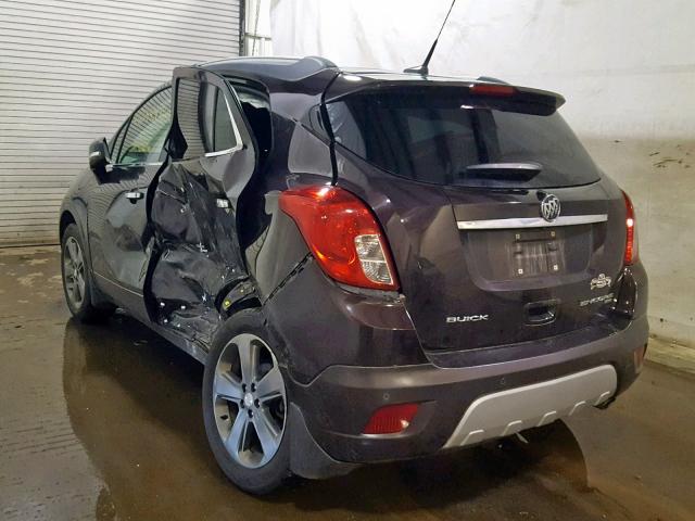 KL4CJHSB6EB728807 - 2014 BUICK ENCORE PRE BROWN photo 3