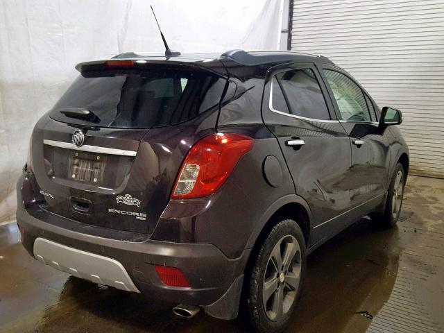 KL4CJHSB6EB728807 - 2014 BUICK ENCORE PRE BROWN photo 4