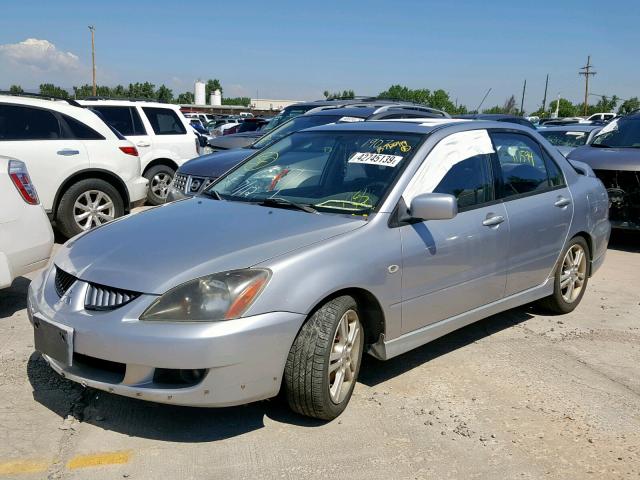 JA3AJ66F24U029920 - 2004 MITSUBISHI LANCER RAL SILVER photo 1