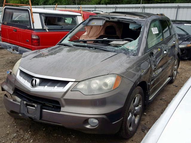 5J8TB18507A001023 - 2007 ACURA RDX TECHNO GRAY photo 2