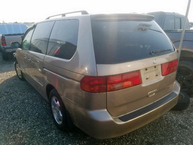 2HKRL18691H615423 - 2001 HONDA ODYSSEY EX TAN photo 3