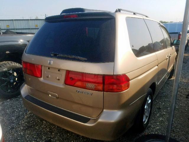 2HKRL18691H615423 - 2001 HONDA ODYSSEY EX TAN photo 4