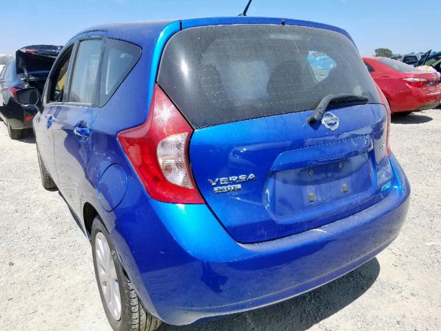 3N1CE2CP6FL407645 - 2015 NISSAN VERSA NOTE BLUE photo 3