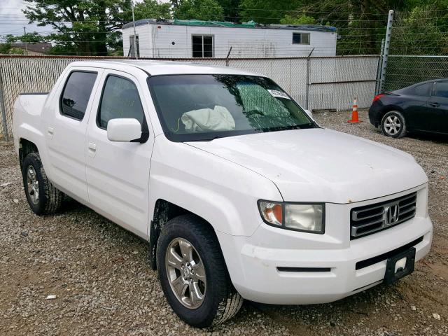 2HJYK16406H552787 - 2006 HONDA RIDGELINE WHITE photo 1