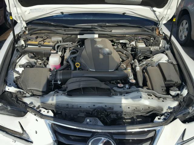 JTHBA1D25H5039204 - 2017 LEXUS IS 200T WHITE photo 7