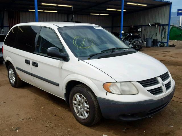 1D4GP25R97B128526 - 2007 DODGE CARAVAN SE WHITE photo 1