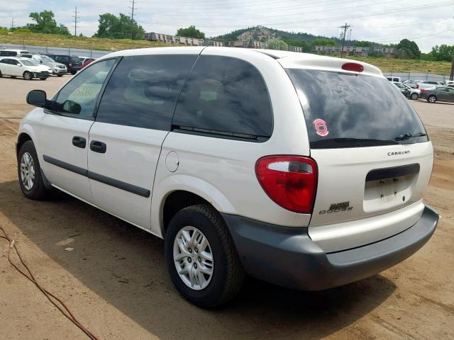 1D4GP25R97B128526 - 2007 DODGE CARAVAN SE WHITE photo 3