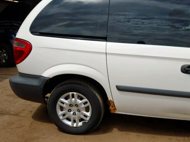 1D4GP25R97B128526 - 2007 DODGE CARAVAN SE WHITE photo 9