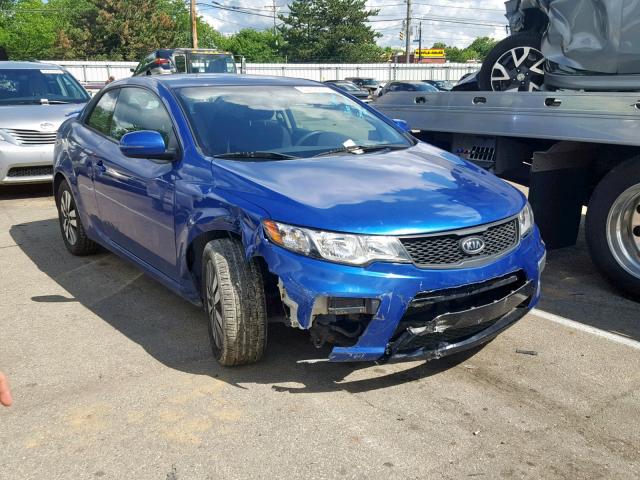 KNAFU6A25D5688133 - 2013 KIA FORTE EX BLUE photo 1