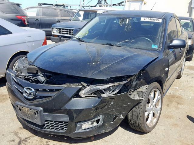 JM1BK324291188659 - 2009 MAZDA 3 S BLACK photo 2