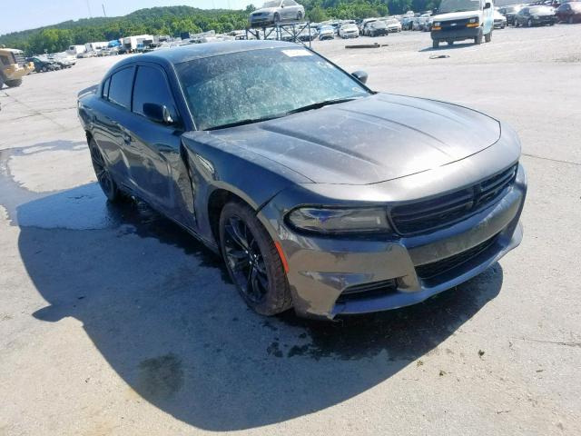 2C3CDXBG1JH157770 - 2018 DODGE CHARGER SX CHARCOAL photo 1