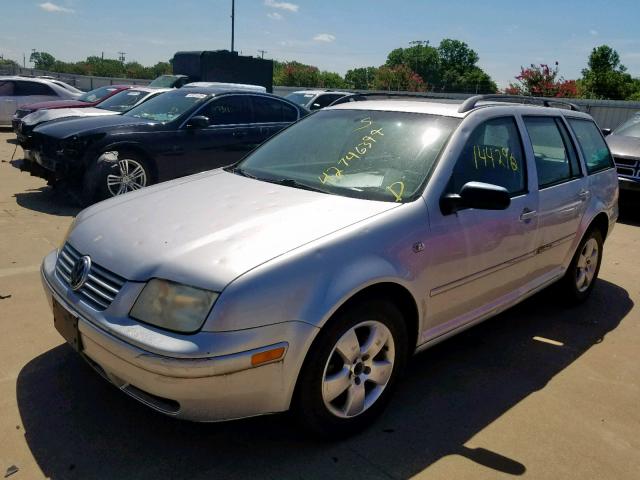 WVWSL61J04W154995 - 2004 VOLKSWAGEN JETTA GLS SILVER photo 2