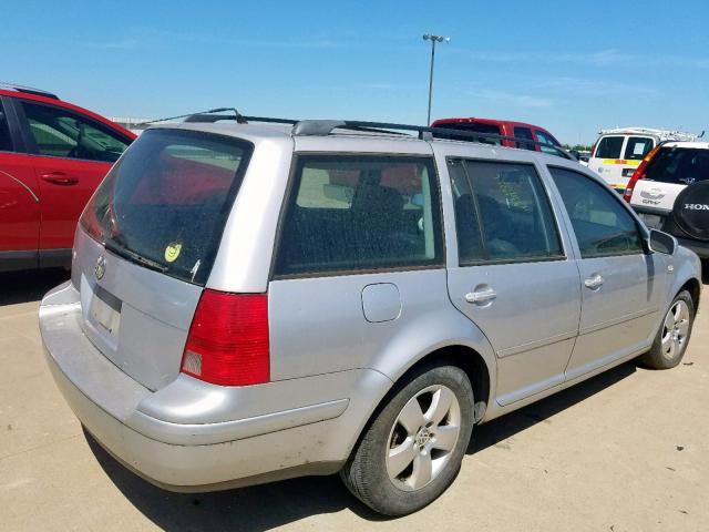 WVWSL61J04W154995 - 2004 VOLKSWAGEN JETTA GLS SILVER photo 4