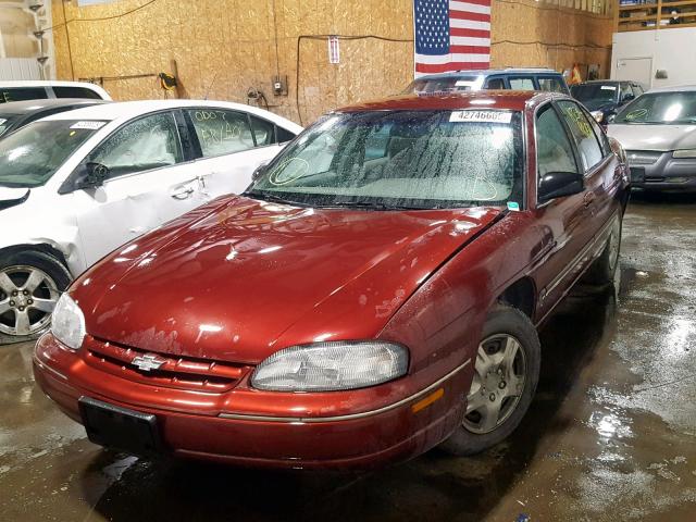 2G1WL52J911147081 - 2001 CHEVROLET LUMINA MAROON photo 2