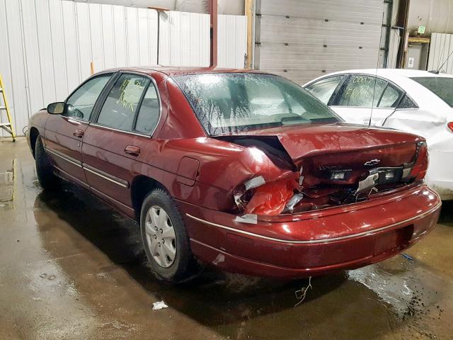 2G1WL52J911147081 - 2001 CHEVROLET LUMINA MAROON photo 3