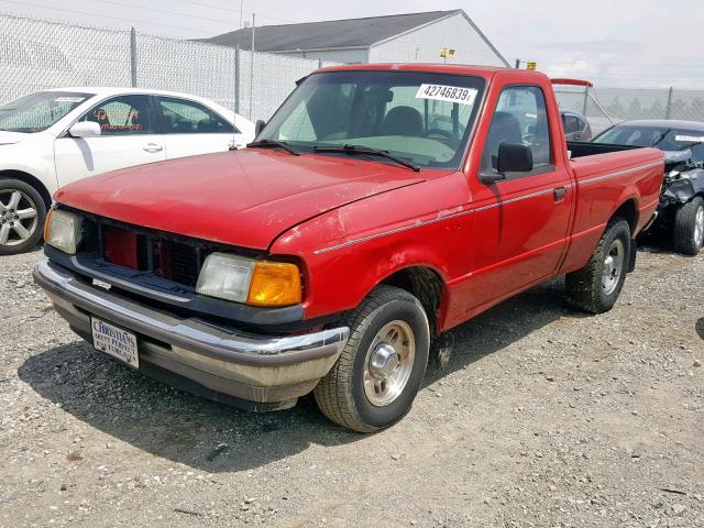 1FTCR10A9VUC96752 - 1997 FORD RANGER RED photo 2